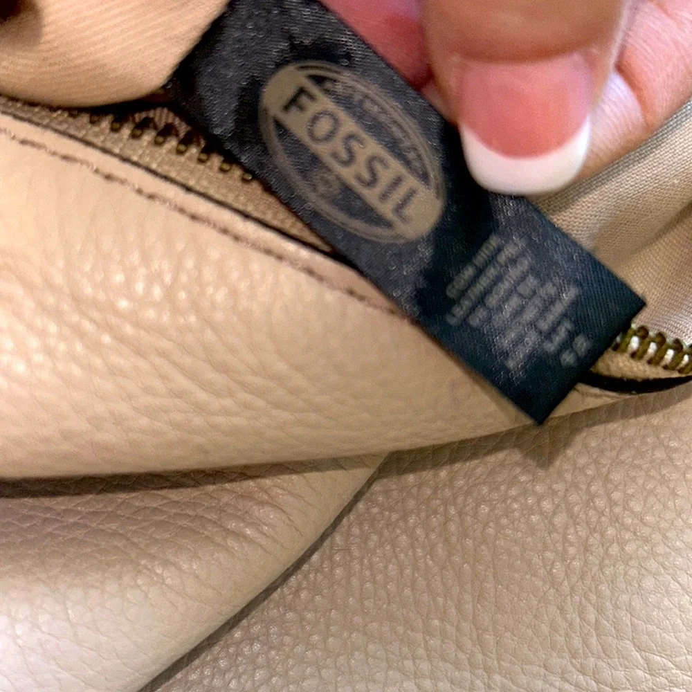 FOSSIL🍁LEATHER HOBO Shoulder Bag PURSE🤎ZB6459 Single Strap w/Pockets